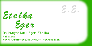 etelka eger business card